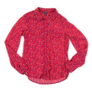 AMERICAN EAGLE Outfitters lightweight semi-sheer button down blouse size XS